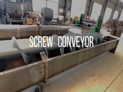 U Trough Auger Screw Conveyor Machine Shaftless Or Shaft Çin Tedarikçisi